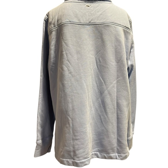 Vineyard Vines Gray Sweatshirt with Logo Patch - Picture 2 of 6